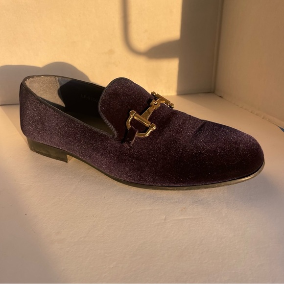 Royal Male Loafers shoes. The Italian style of a male velvet shoe. Size 8 - Picture 1 of 11